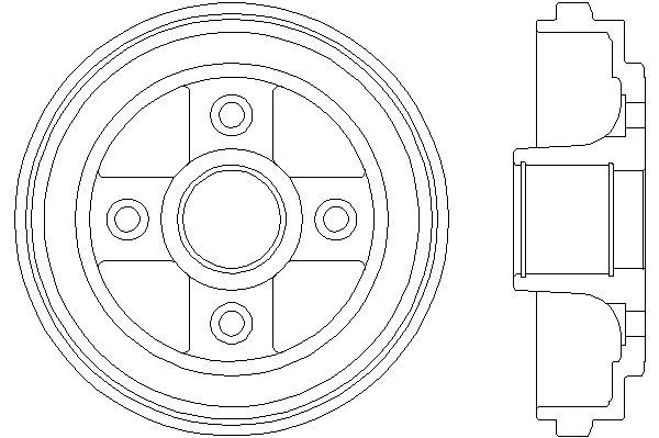 TEXTAR 94024000 Bremstrommel