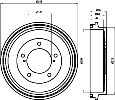 TEXTAR 94025400 Bremstrommel