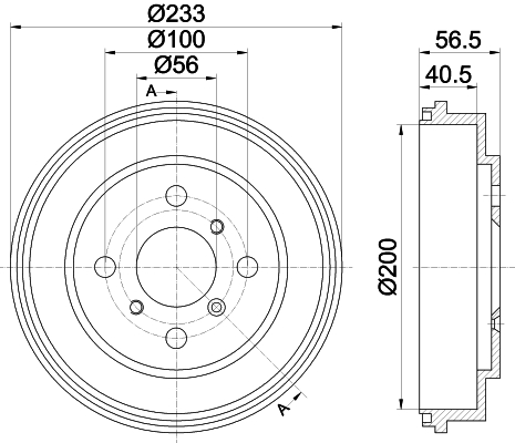 TEXTAR 94032700 Bremstrommel