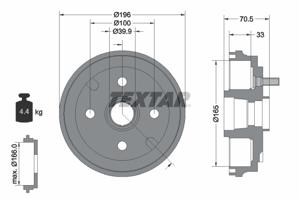 TEXTAR 94033900 спирачен...