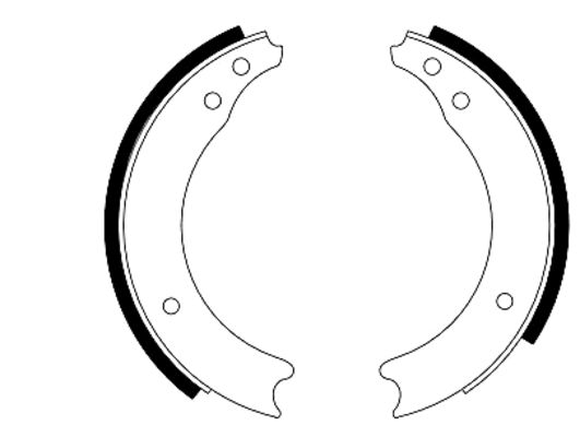 TEXTAR 91003700 Bremsbackensatz