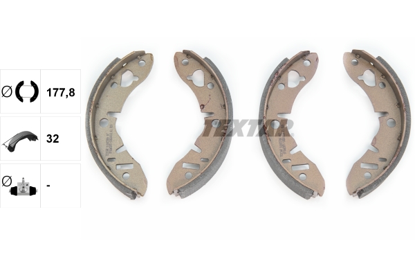 TEXTAR 91005700 Bremsbackensatz