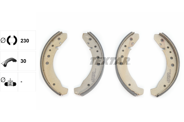 TEXTAR 91007700 Bremsbackensatz