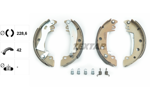 TEXTAR 91011800 Bremsbackensatz
