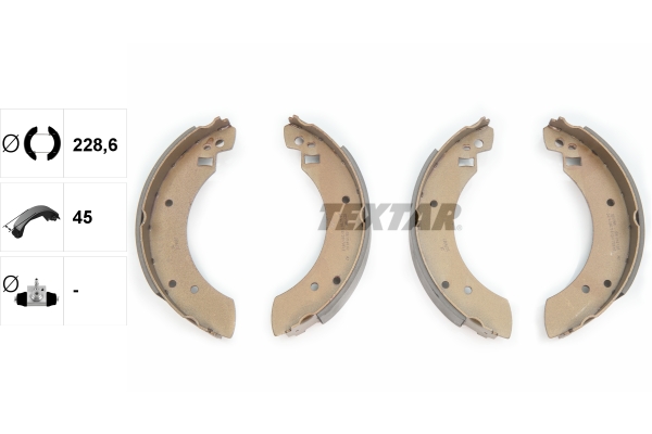TEXTAR 91014100 Bremsbackensatz