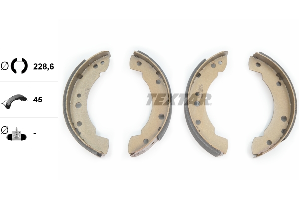 TEXTAR 91015900 Bremsbackensatz