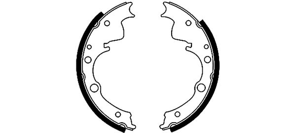 TEXTAR 91016100 Bremsbackensatz