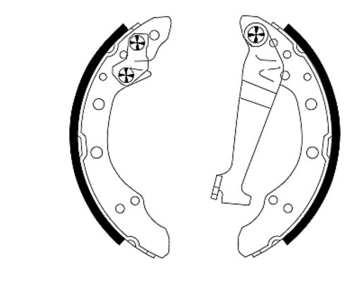 TEXTAR 91018300 Bremsbackensatz