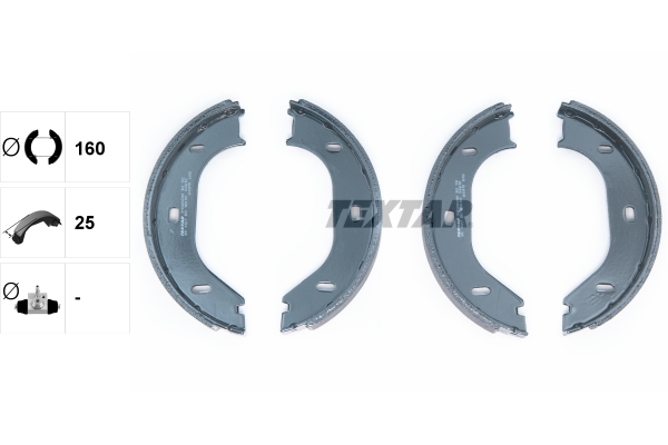 TEXTAR 91020200 Bremsbackensatz, Feststellbremse