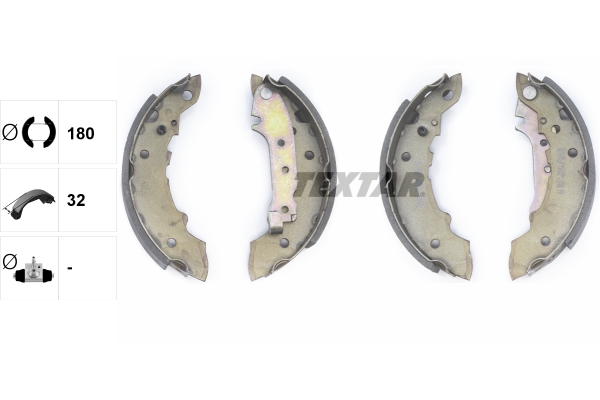 TEXTAR 91026400 Bremsbackensatz