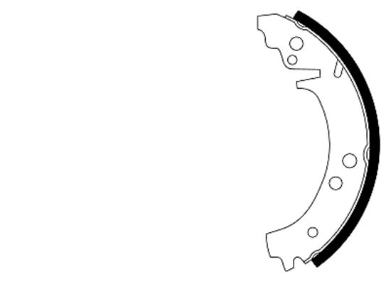 TEXTAR 91029100 Bremsbackensatz