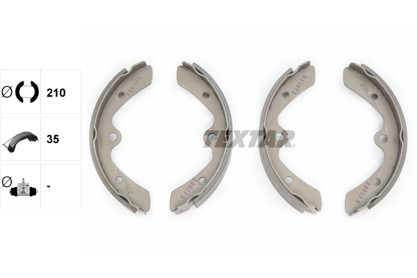 TEXTAR 91030200 Bremsbackensatz