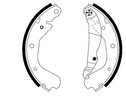 TEXTAR 91033000 Bremsbackensatz