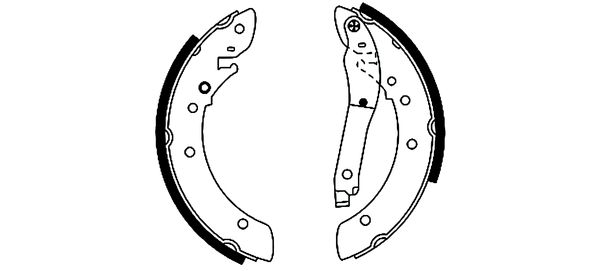 TEXTAR 91033700 Bremsbackensatz