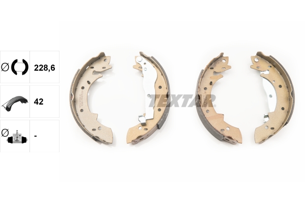 TEXTAR 91033800 Bremsbackensatz