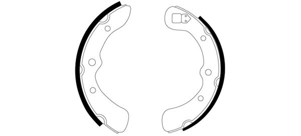 TEXTAR 91034000 Bremsbackensatz