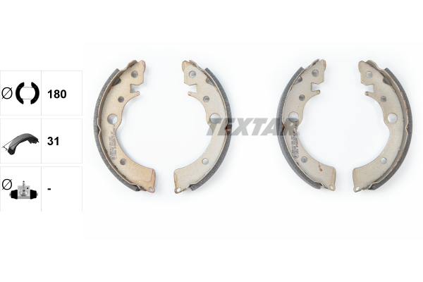 TEXTAR 91034700 Bremsbackensatz