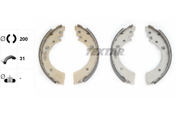 TEXTAR 91037100 Bremsbackensatz