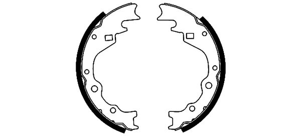 TEXTAR 91040100 Bremsbackensatz