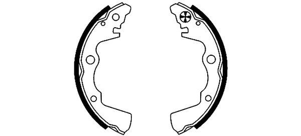 TEXTAR 91040900 Bremsbackensatz