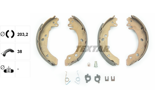 TEXTAR 91042000 Bremsbackensatz