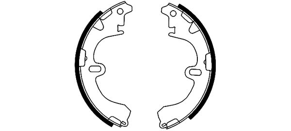 TEXTAR 91043200 Bremsbackensatz