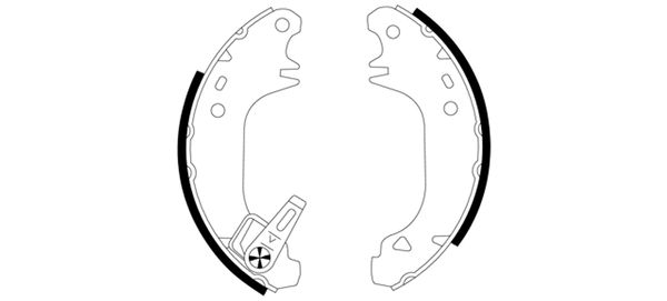 TEXTAR 91043500 Bremsbackensatz