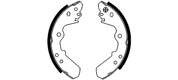 TEXTAR 91043600 Bremsbackensatz