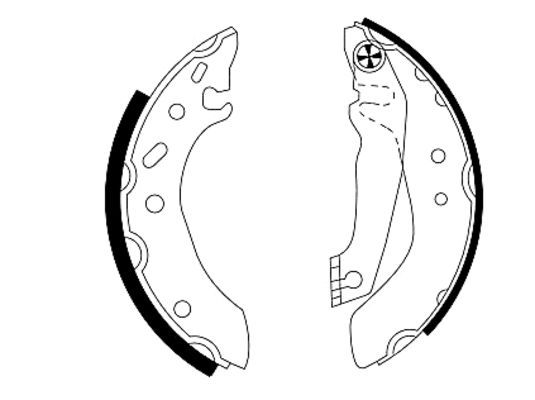 TEXTAR 91043700 Bremsbackensatz