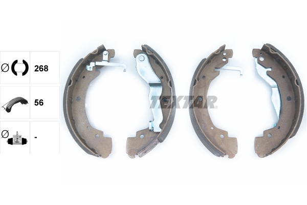 TEXTAR 91044600 Bremsbackensatz