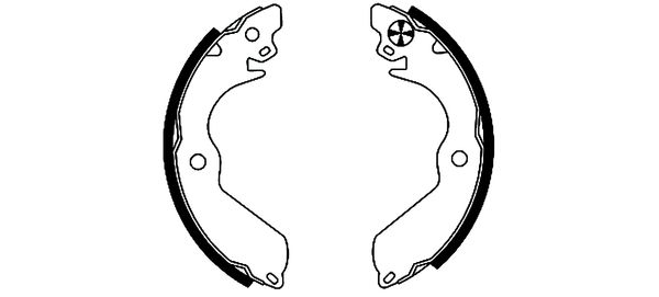 TEXTAR 91045801 Bremsbackensatz