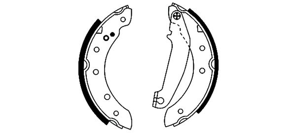 TEXTAR 91046300 Bremsbackensatz