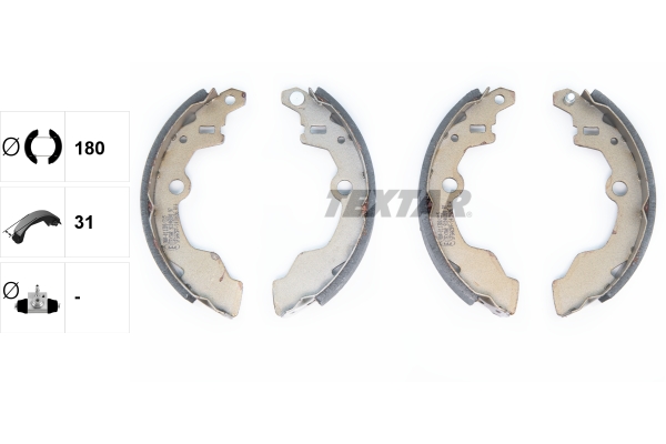 TEXTAR 91046800 Bremsbackensatz