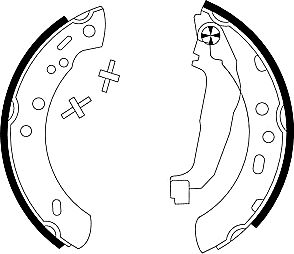 TEXTAR 91047200 Bremsbackensatz