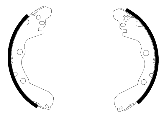 TEXTAR 91047500 Bremsbackensatz