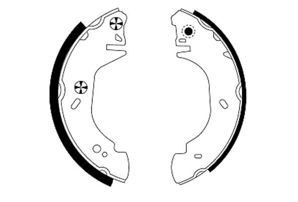 TEXTAR 91048600 Bremsbackensatz