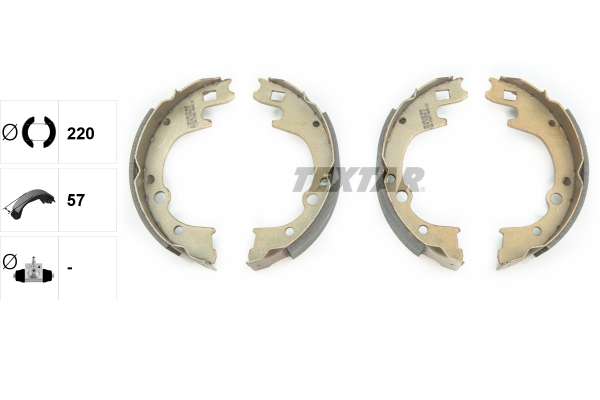 TEXTAR 91050200 Bremsbackensatz