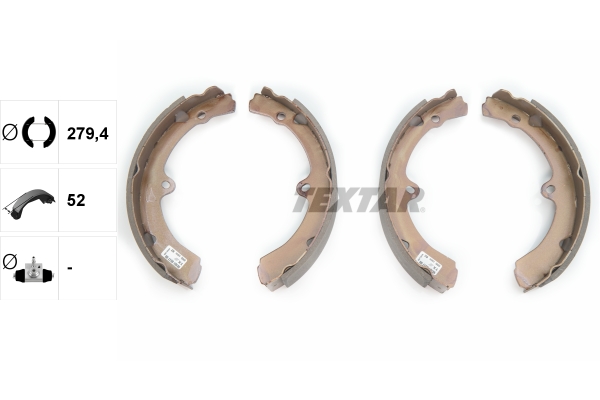 TEXTAR 91051700 Bremsbackensatz