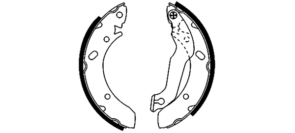 TEXTAR 91052300 Bremsbackensatz