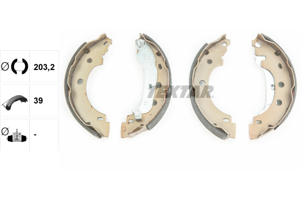 TEXTAR 91052800 Bremsbackensatz