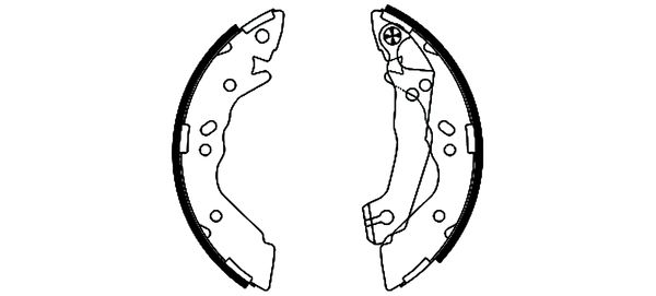 TEXTAR 91054100 Bremsbackensatz