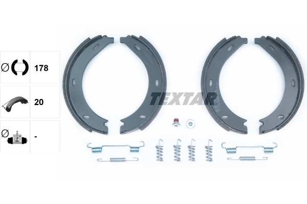 TEXTAR 91054600 Bremsbackensatz, Feststellbremse