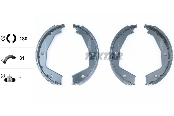 TEXTAR 91054700 Bremsbackensatz, Feststellbremse