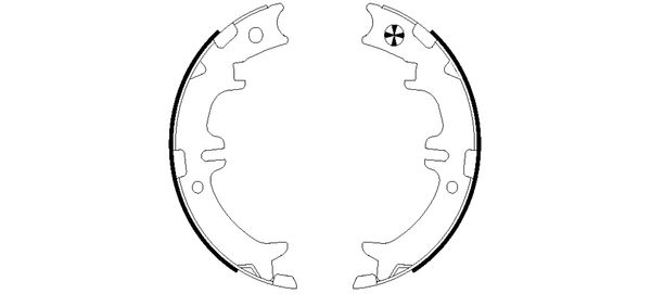 TEXTAR 91054900 Bremsbackensatz, Feststellbremse