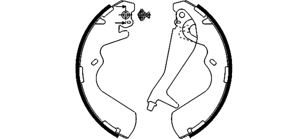 TEXTAR 91055300 Bremsbackensatz