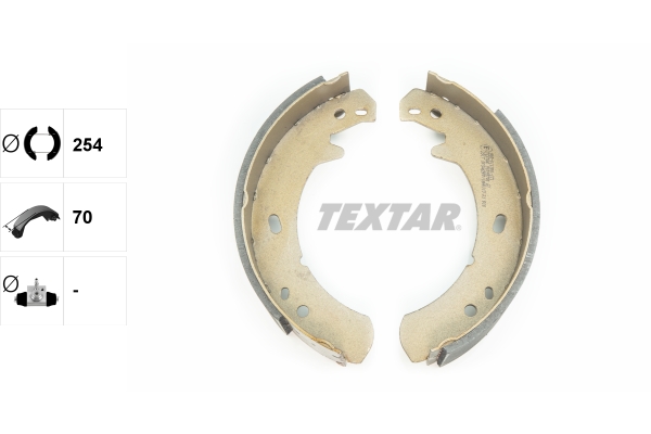 TEXTAR 91055700 Bremsbackensatz, Feststellbremse