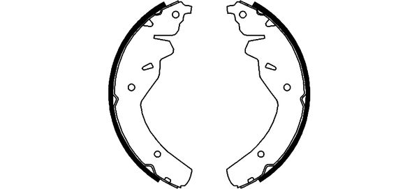 TEXTAR 91055900 Bremsbackensatz