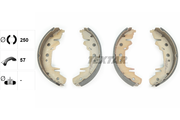 TEXTAR 91056000 Bremsbackensatz