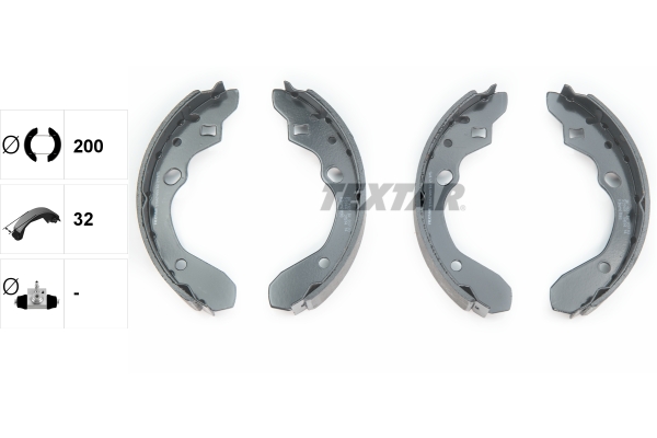 TEXTAR 91056300 Bremsbackensatz