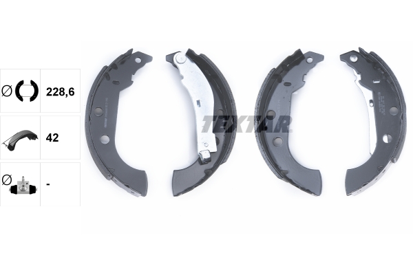 TEXTAR 91056600 Bremsbackensatz
